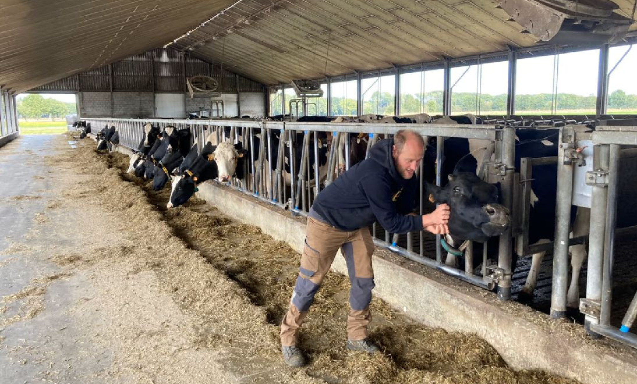 landbouwer Ben Versteynen klimrek_ILVO bis