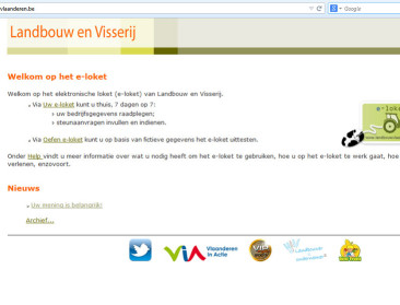 Wat vindt u van het e-loket Landbouw en Visserij?