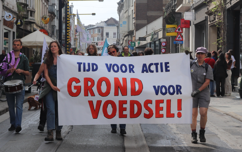 Boeren zonder grond? Actie in Gent vraagt aandacht voor lokale voedselproductie