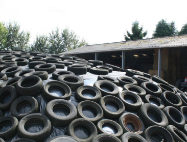 Door ophaling silobanden verdween 11 miljoen kilo afval