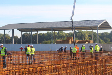 sleufsilo's ILVO beton gieten