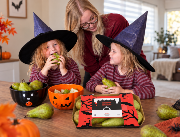 BelOrta verkoopt tijdens Halloween peren met hagelsporen als  ‘VamPeren’